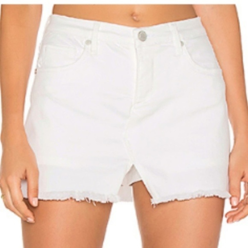Blank NYC PinUp High Rise White Skirt Skort Short